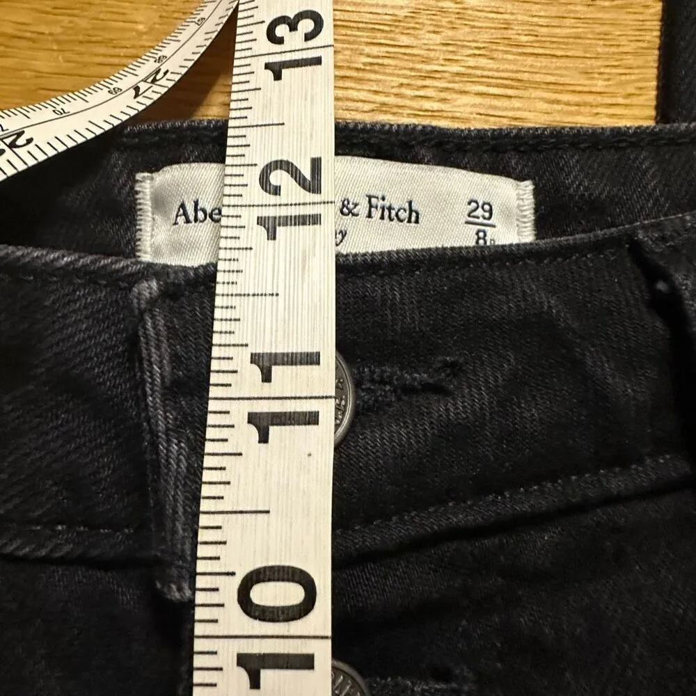 Abercrombie & fitch the skinny high rise black button fly Jean 29/8 - Image 8