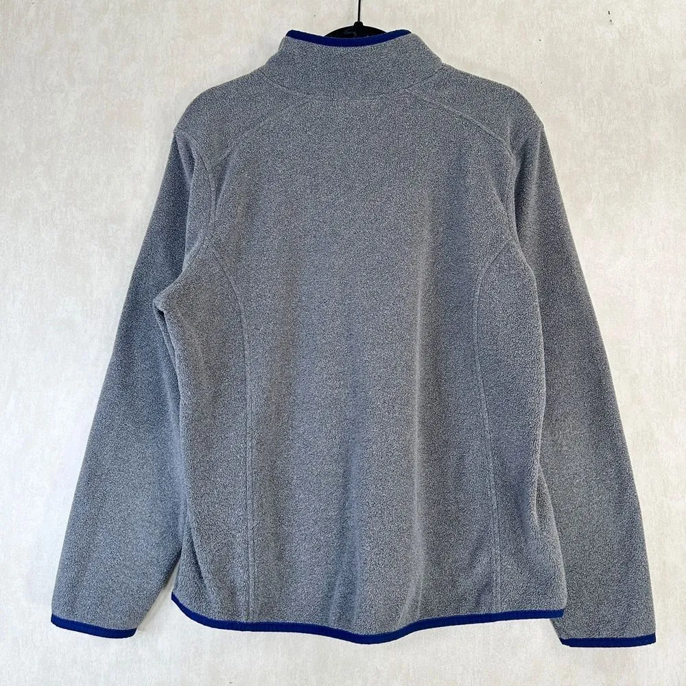 L.L. Bean 1/4 Zip Pullover Fleece Gray Outdoor Hiking Light Jacket Size XL - Image 2