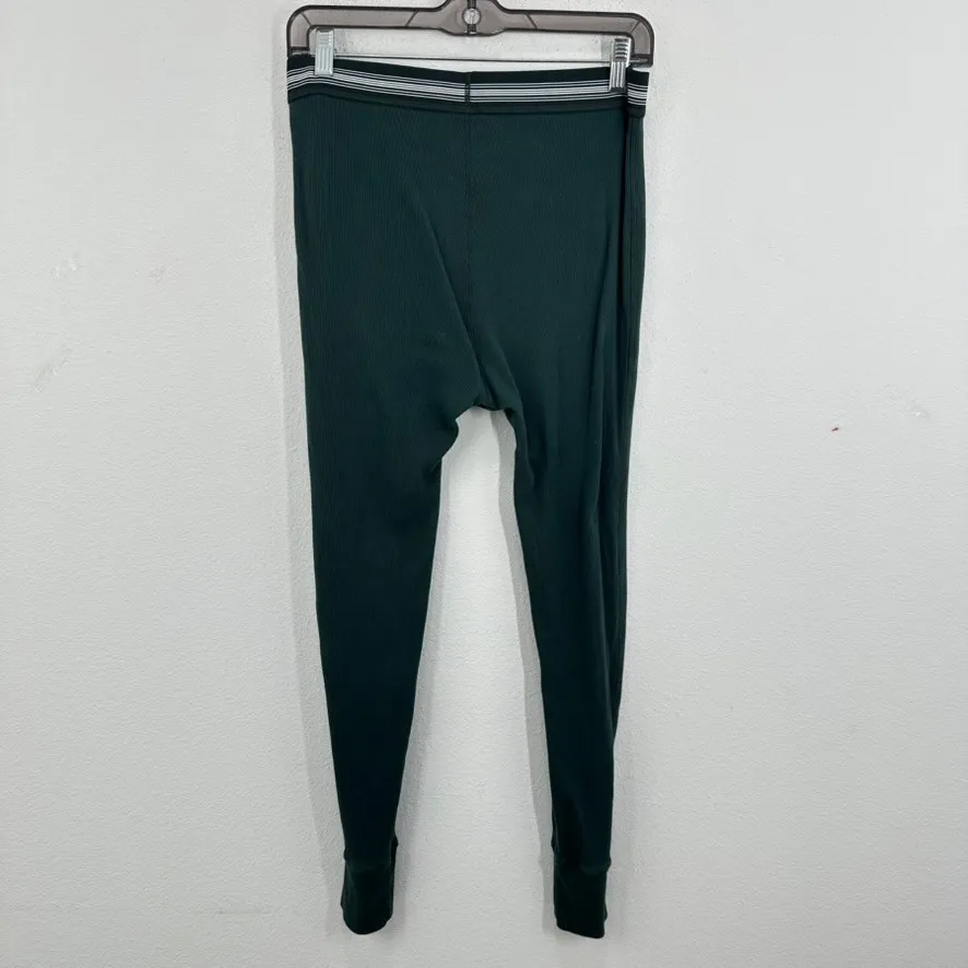 SKIMS L/G Ribbed Long Sleeve Leggings Forest Green‎ Lounge Sleep Athleisure - Image 9