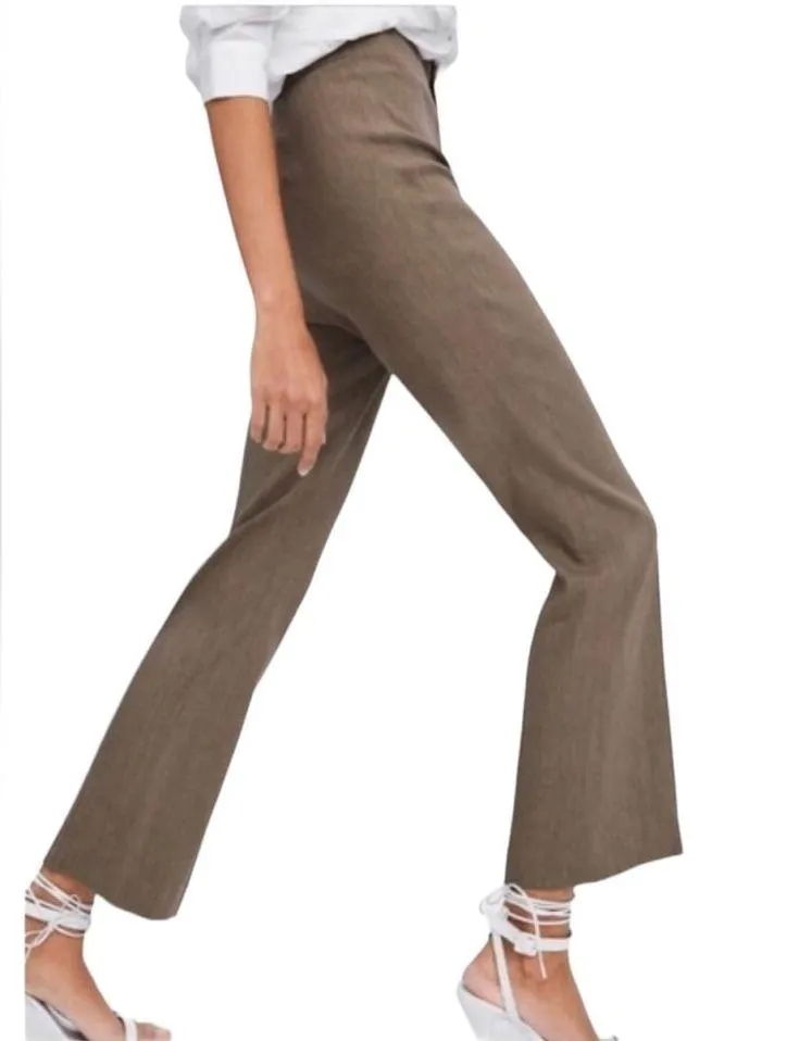 Zara linen blend highwaisted cropped pants XL - Image 3