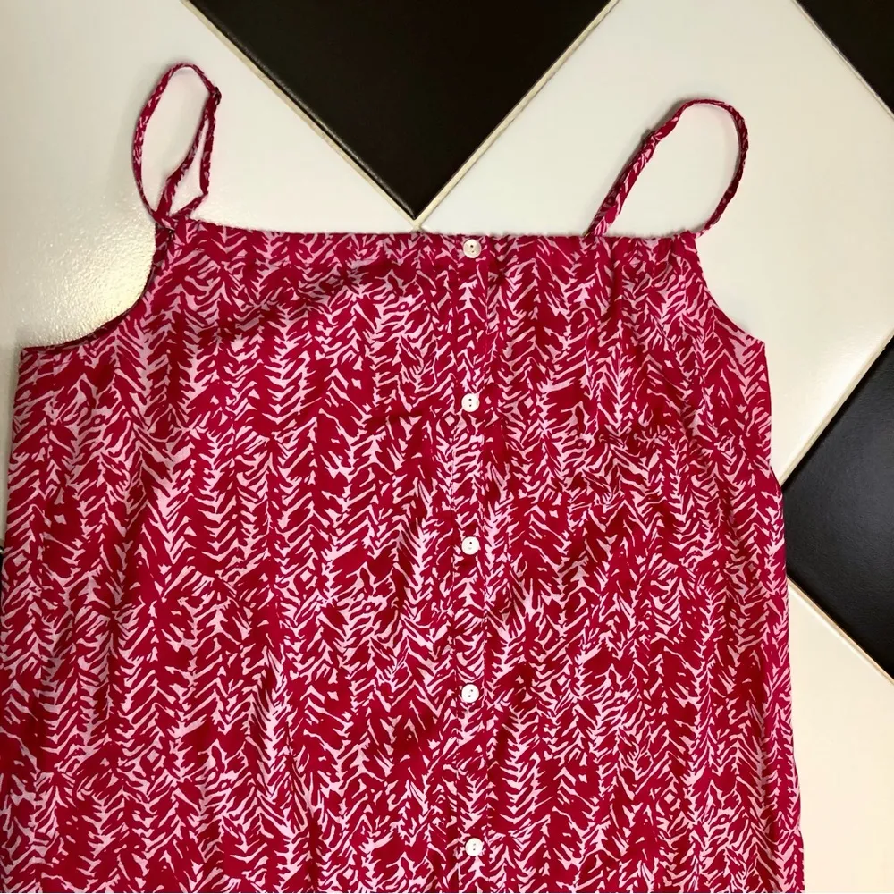 NWT DVF x Onia Flora Midi Dress Floral Pink Coverup Beach Pool Fuchsia Magenta M - Image 10