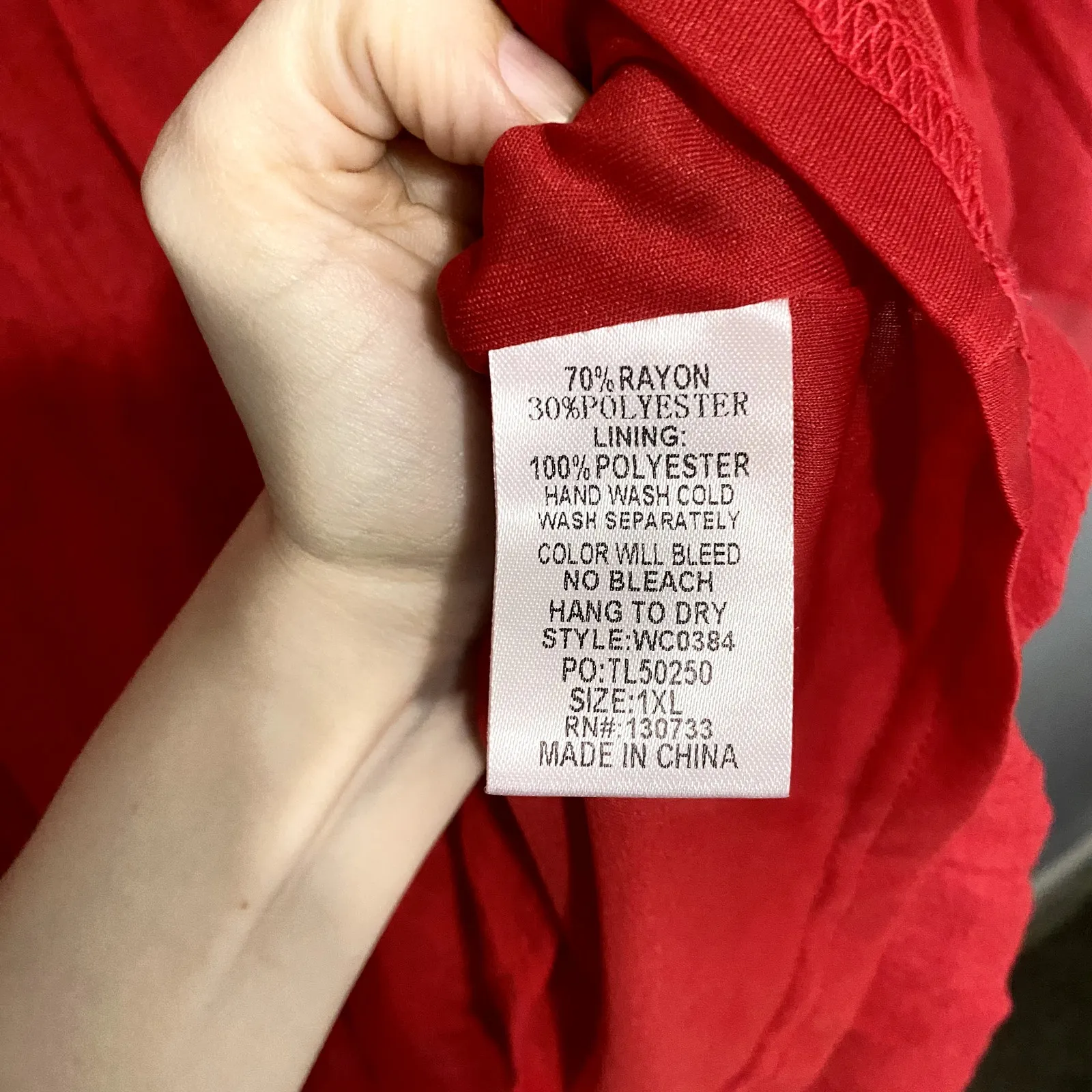 Umgee + Red Floral Embroidered Babydoll Flowy Boho Western Mini Dress 1XL - Image 3