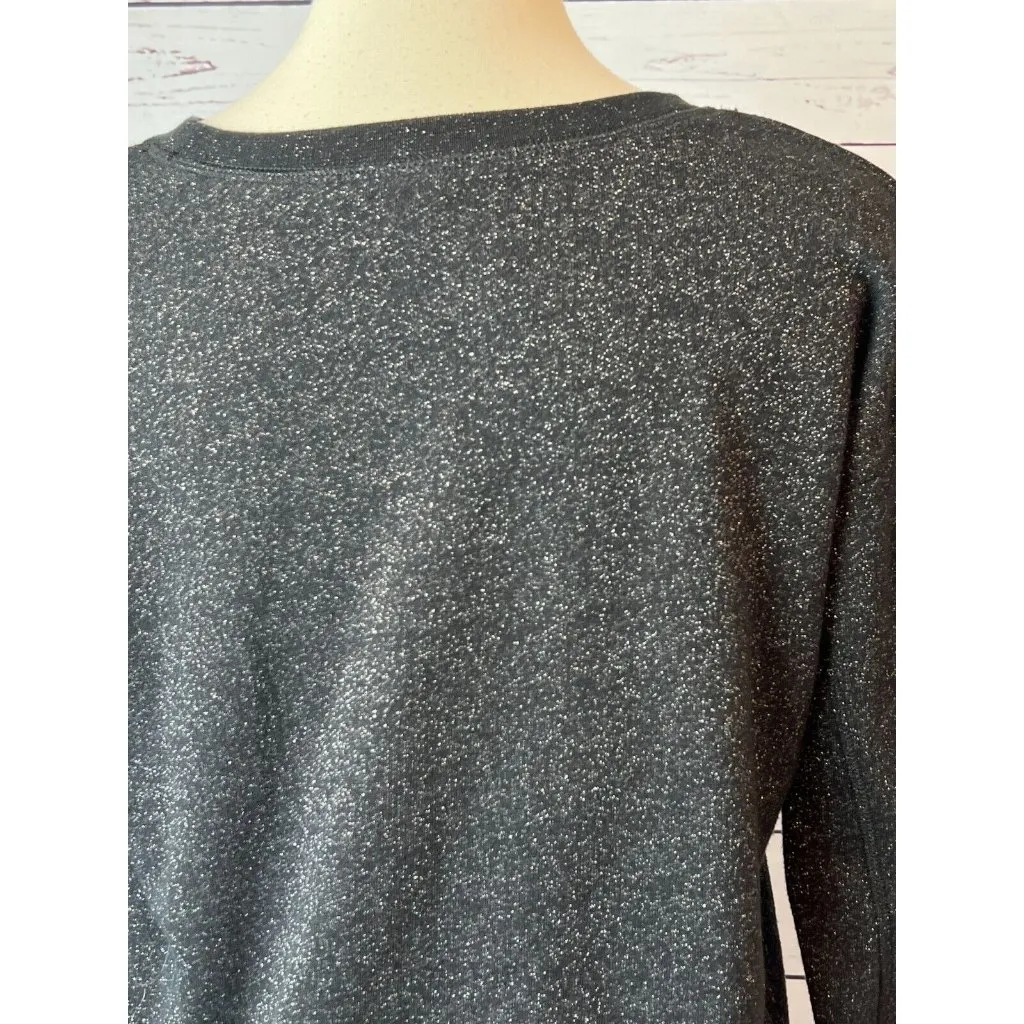 American Eagle‎ Pullover Sweatshirt Small Tinsel Metallic Ugly Christmas Y2K 90s - Image 4