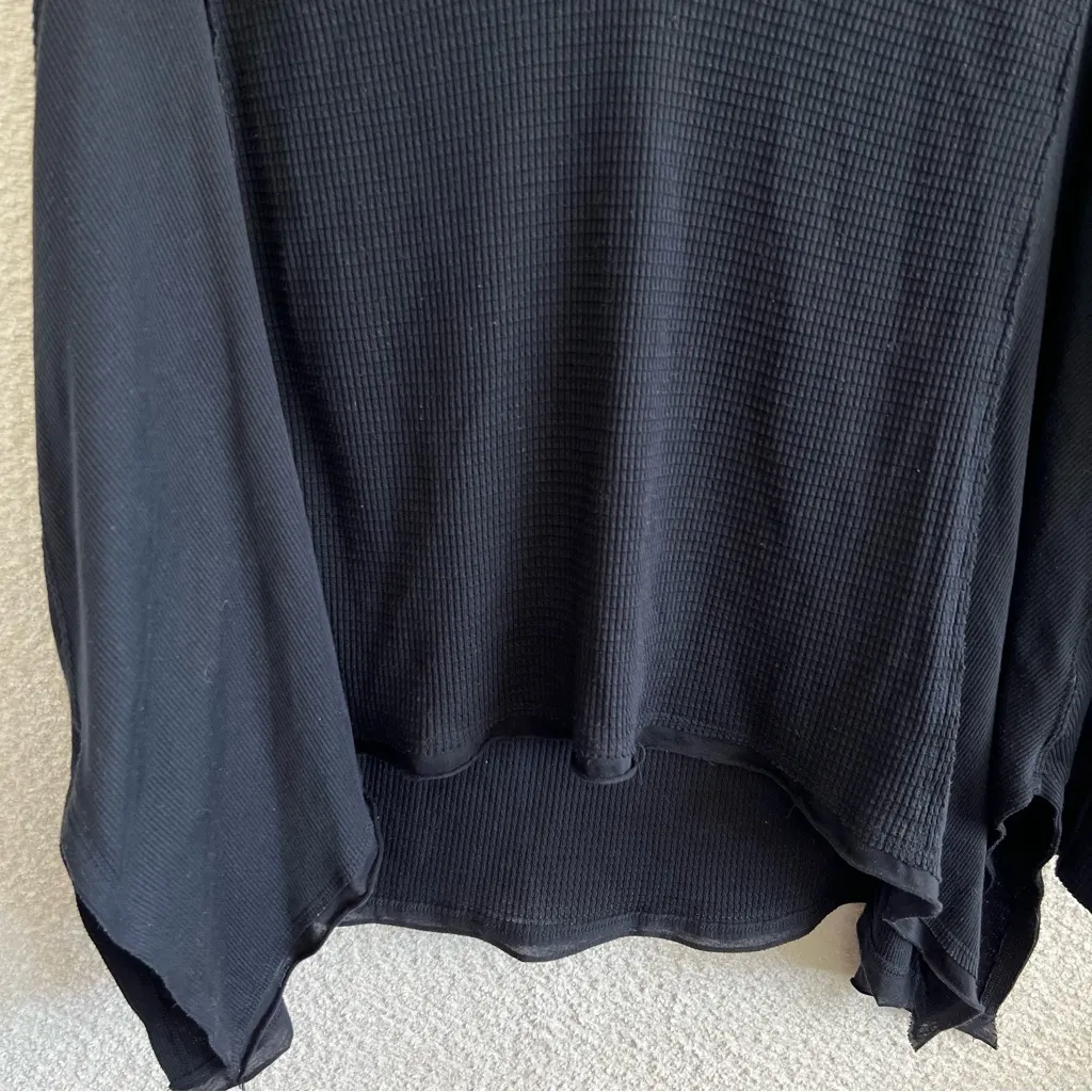 Free People Women’s Boho Waffle Knit Flowy Top Size Small‎ - Image 8