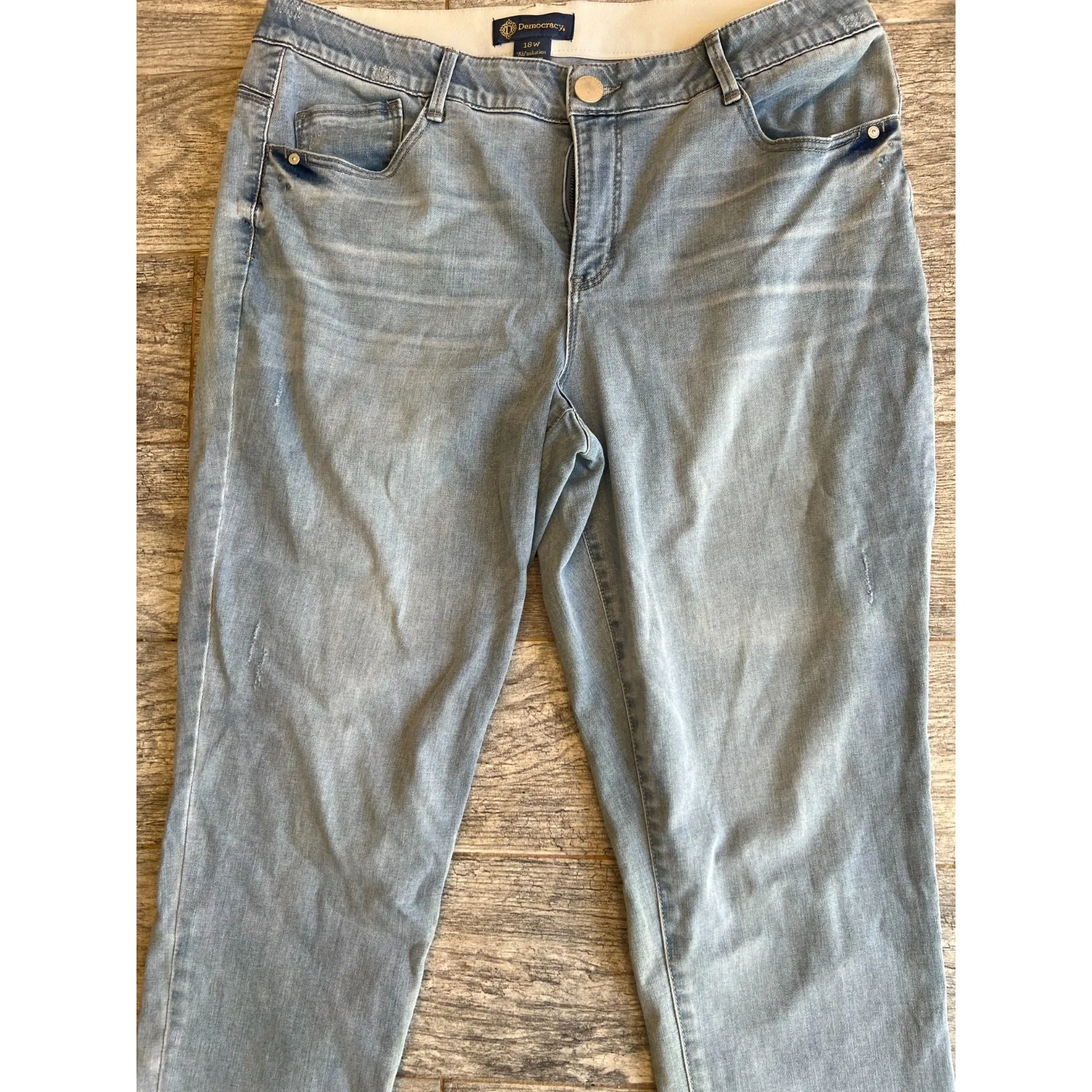 Democracy Ab Solution Pull On pants Plus size 18W‎ 18 W Jeans Jean W1X2069GX - Image 4