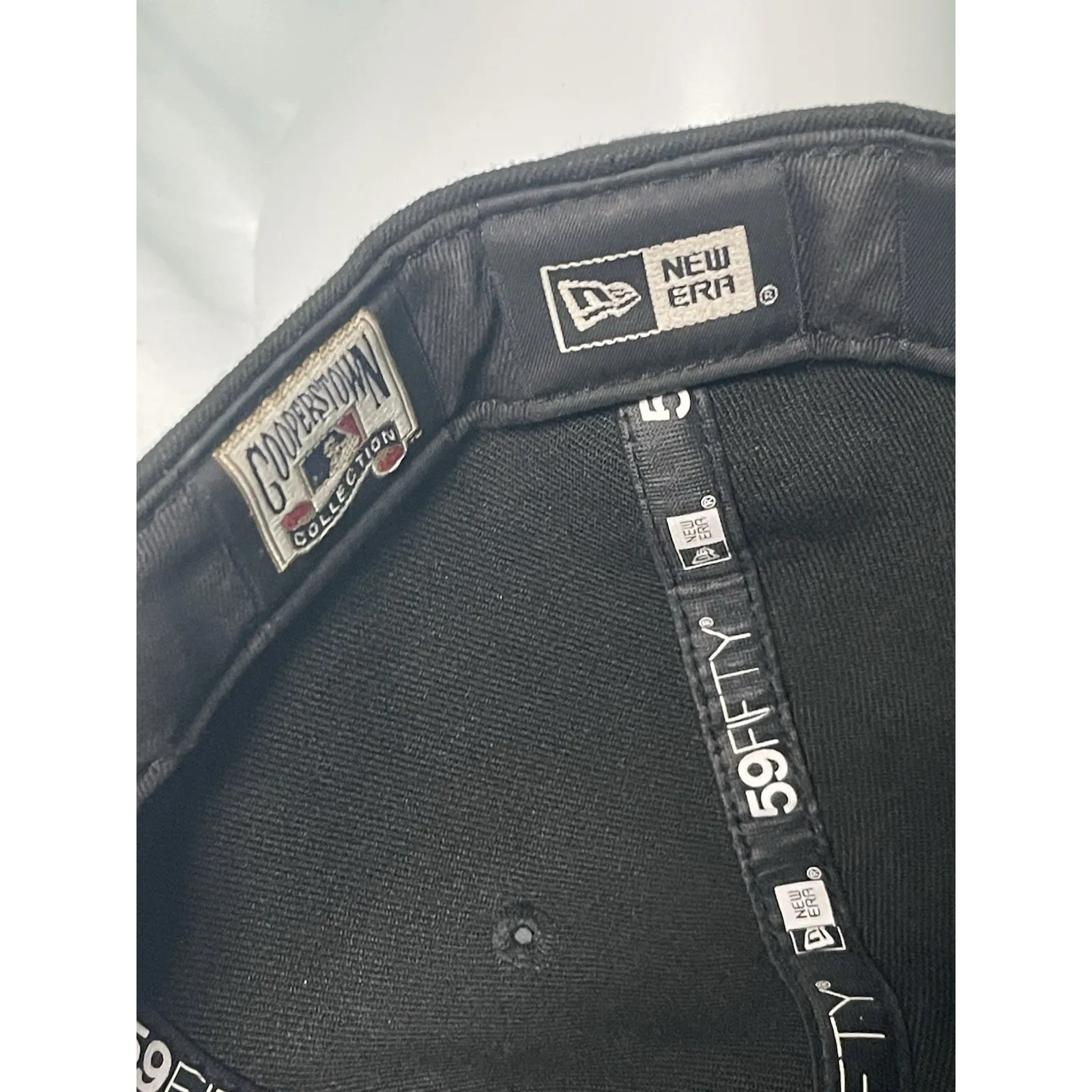 VINTAGE Tampa Bay Devil Rays New Era‎ Hat 7 5/8 Black Wool Cooperstown - Image 7