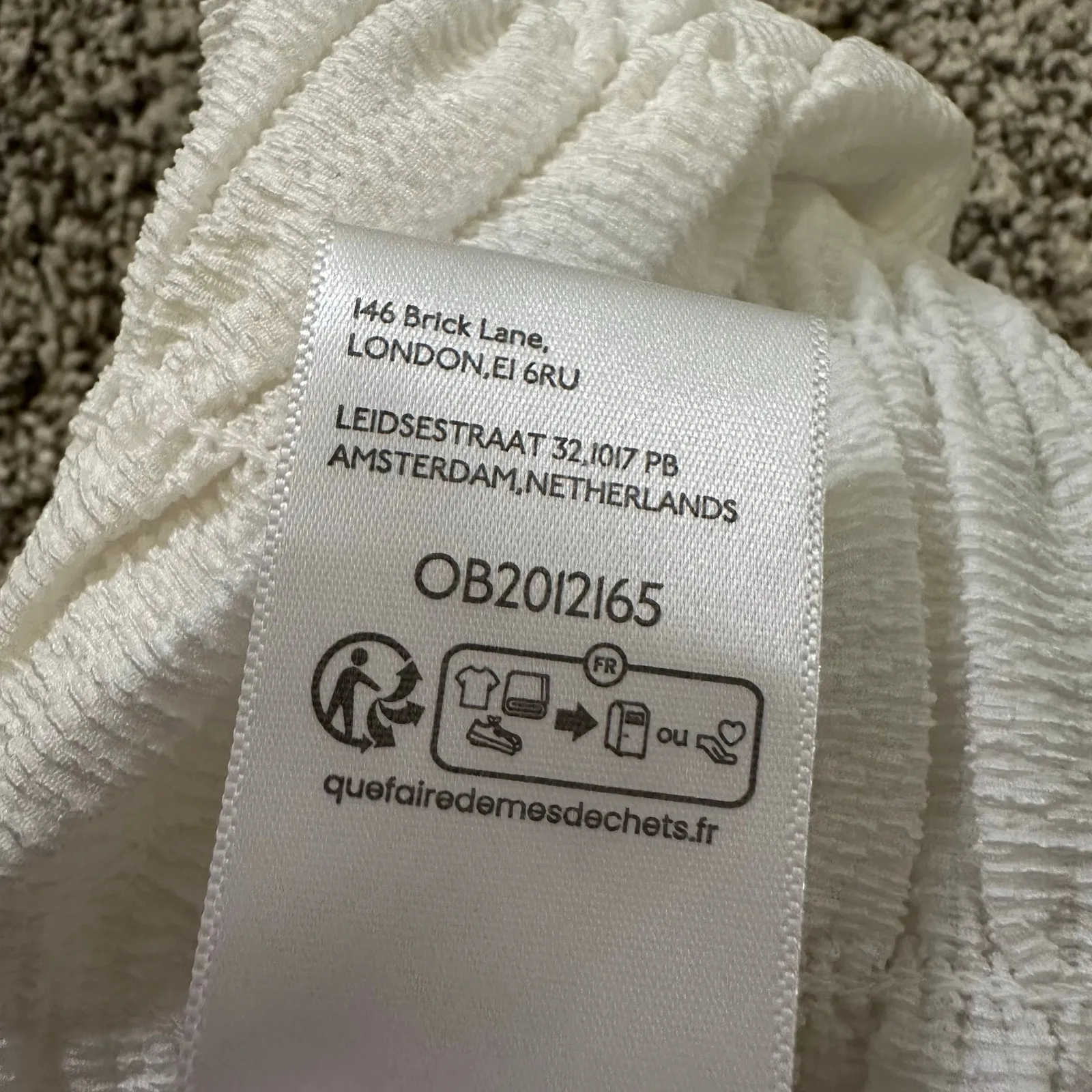 Anthropologie white ruched strapless top size M - Image 6