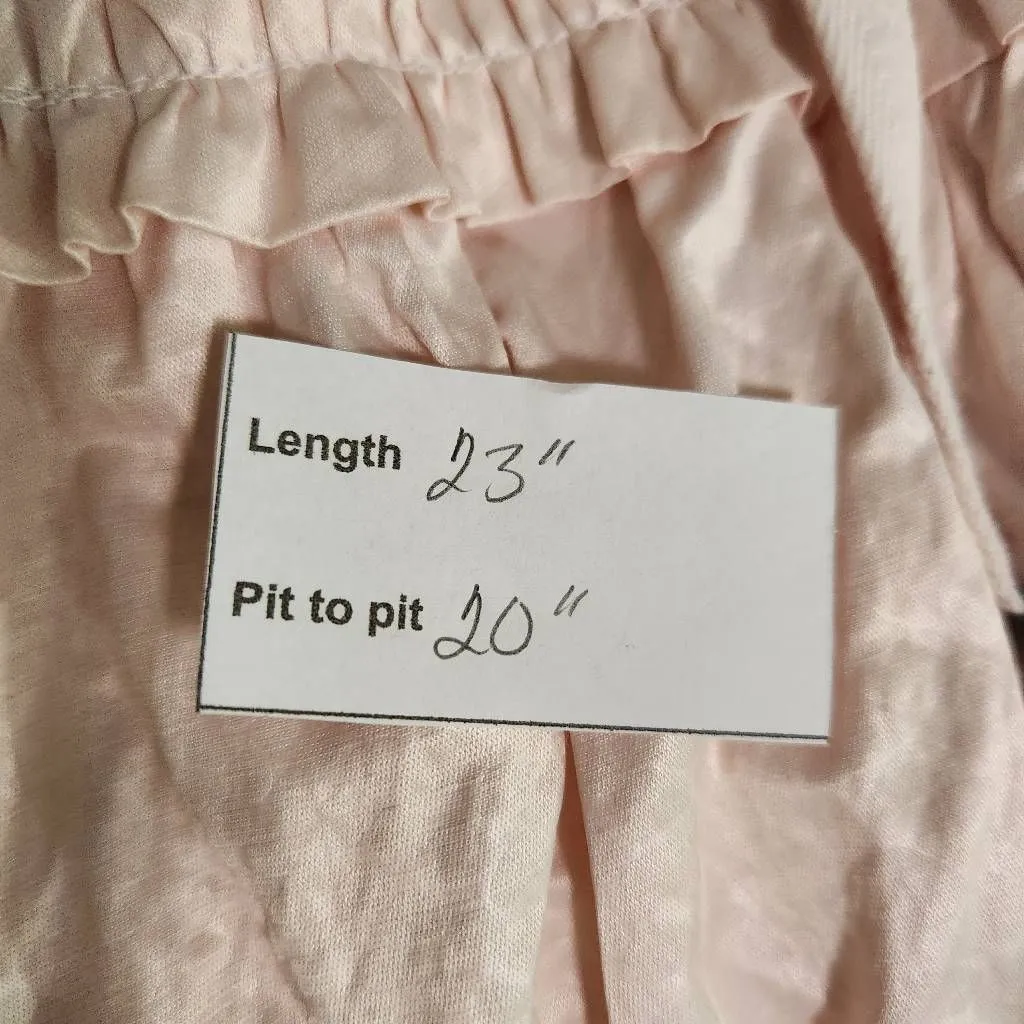 Chico's Light Pink Jacket with Layered Ruffles Size Medium Pink Satin Jacket - Image 9