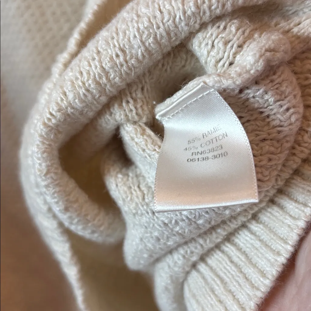 Christopher & Banks  Cream multi pattern Knit Top xl - Image 5