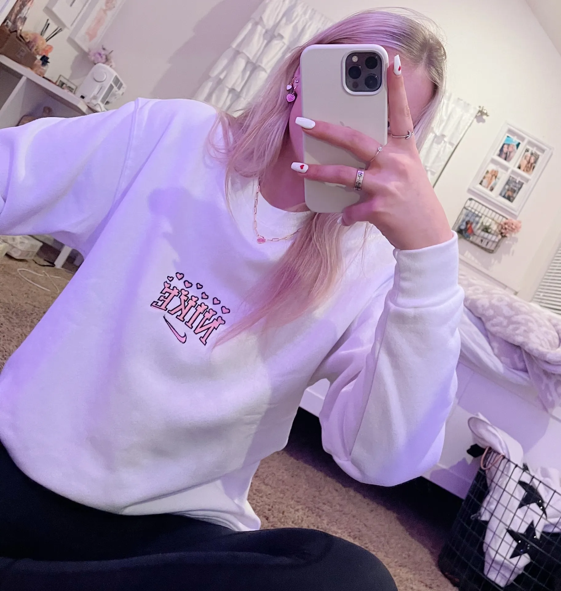 Nike Embroidered Crewneck - Image 2