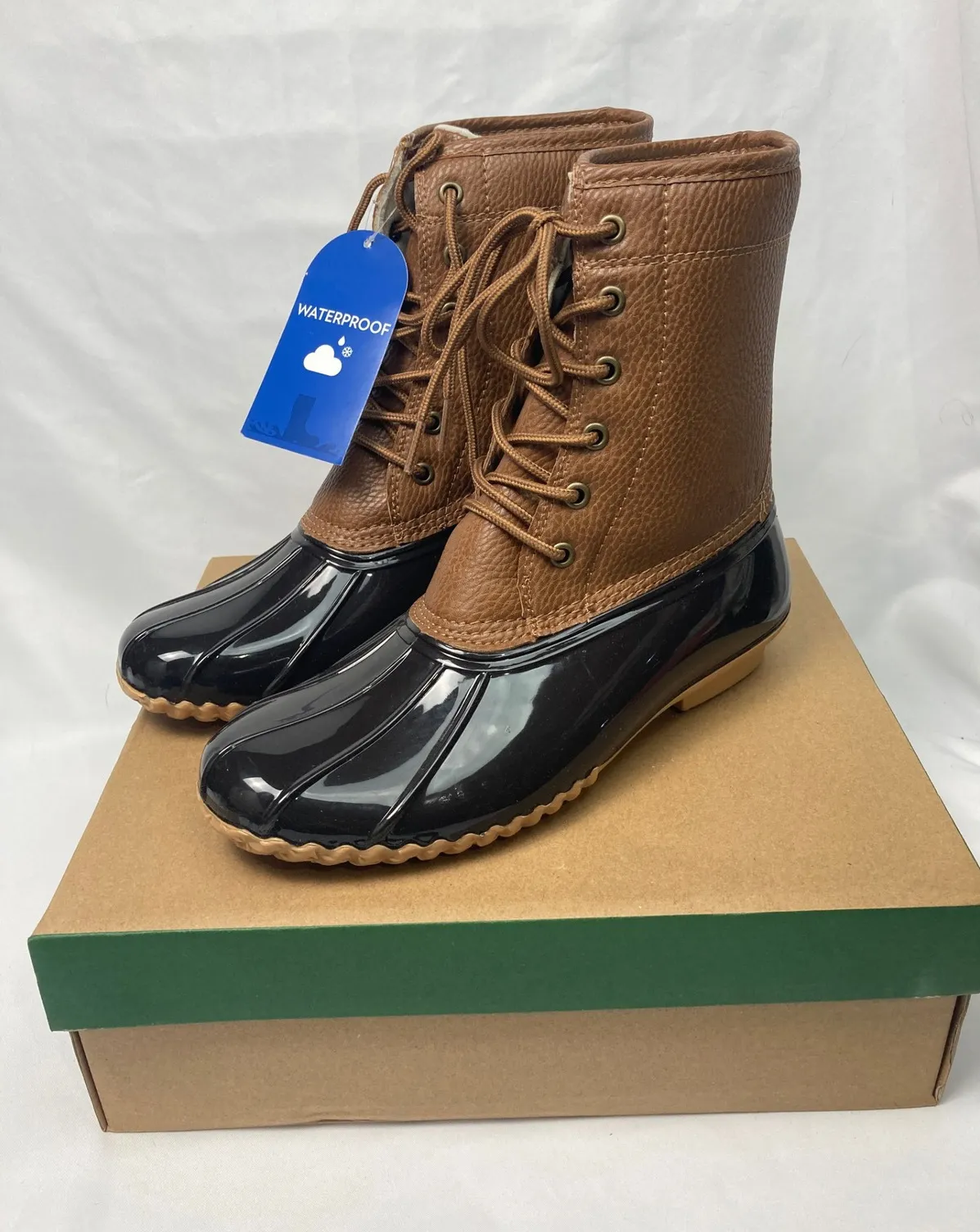 JBU by Jambu Maplewood Waterproof Duck Boots Women's 8M – Chocolate Brown (NIB) Size 8 - Image 1
