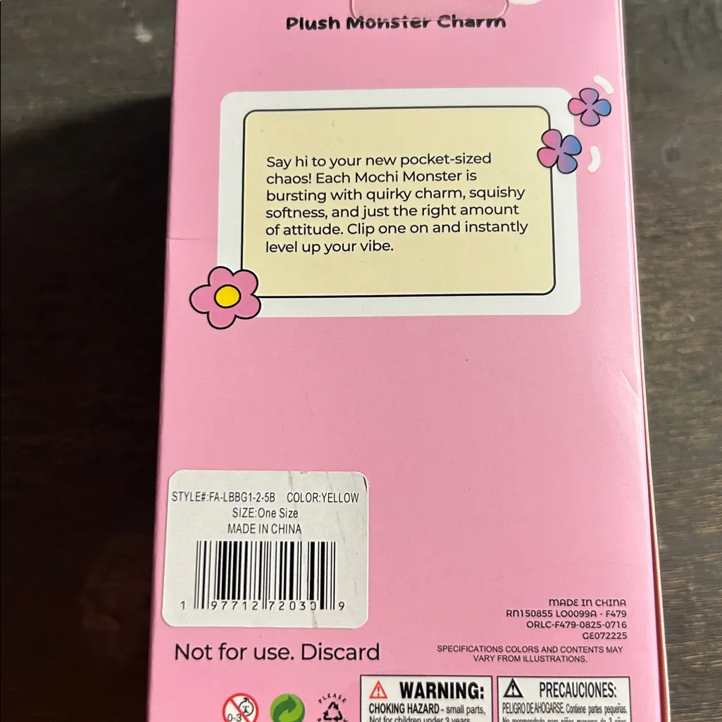 Mochi Monster Yellow Labubu Purse Charm - Image 3