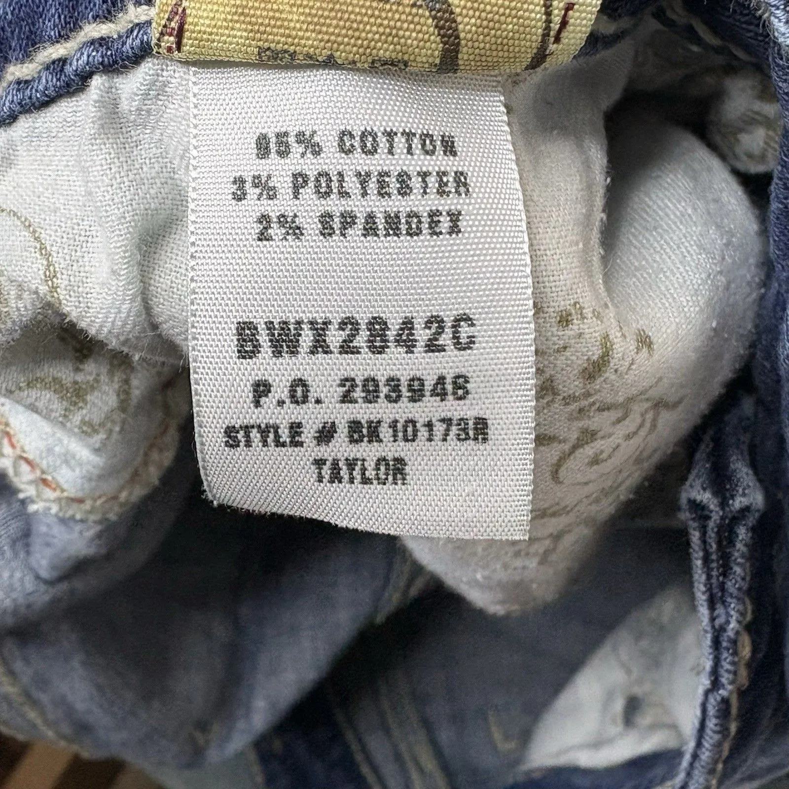 BKE Taylor Jeans Women's 32 Embroidered Pockets Distressed Jeans Cowgirl Blue Size undefined - Image 12