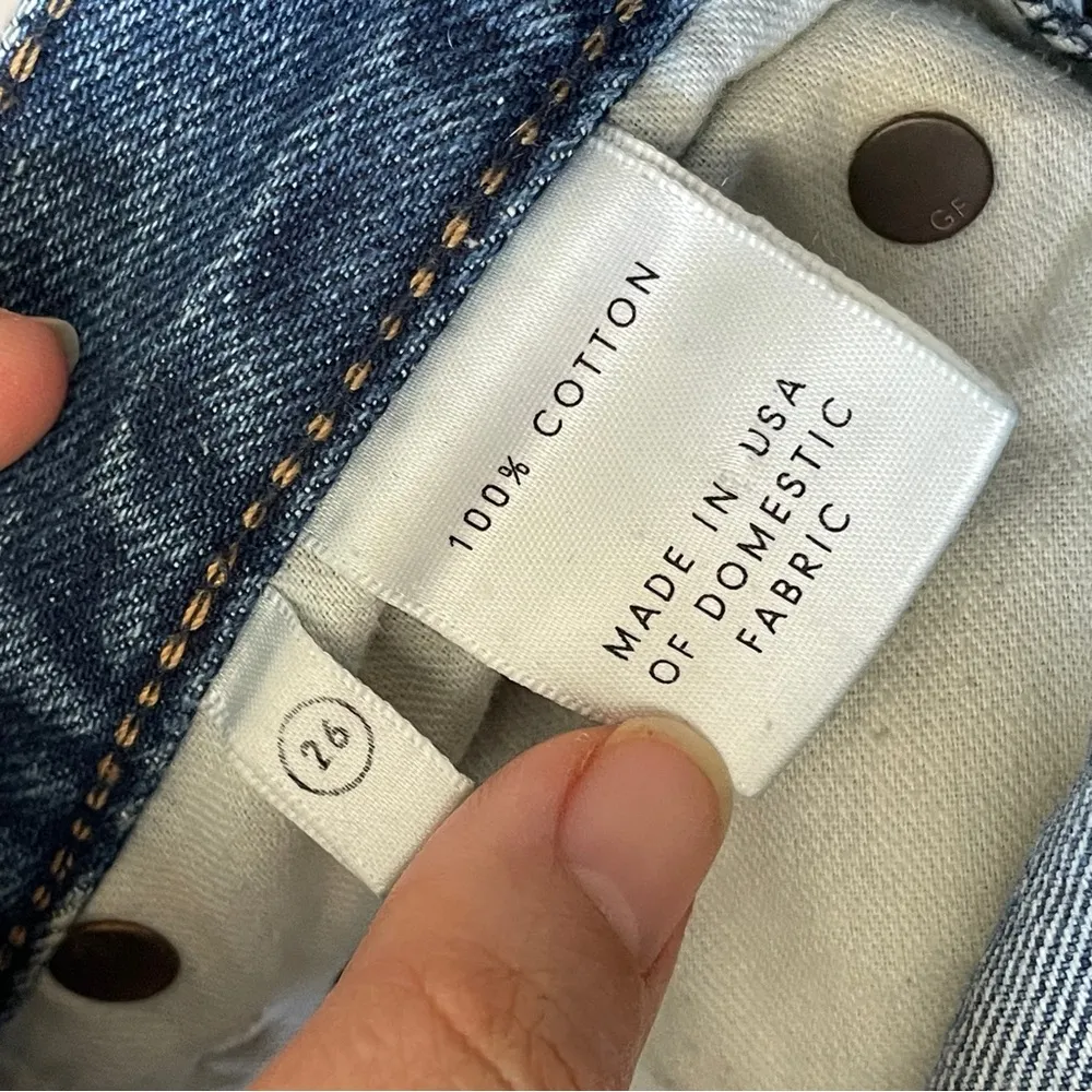 GRLFRND Helena Jeans distressed straight leg womens Blue (size 26) close to you - Image 6