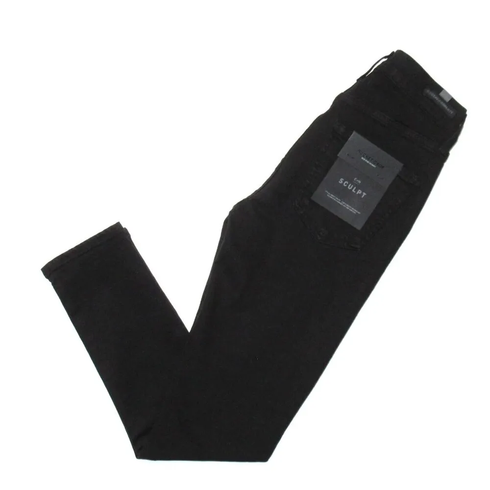 NWT Citizens of Humanity Rocket Crop in Plush Black Skinny Stretch Jeans 25 - Image 6