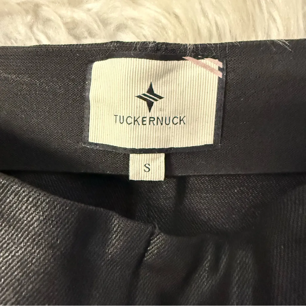 Tuckernuck Ashford Coated Side Zip Pants Black Size Small - Image 8