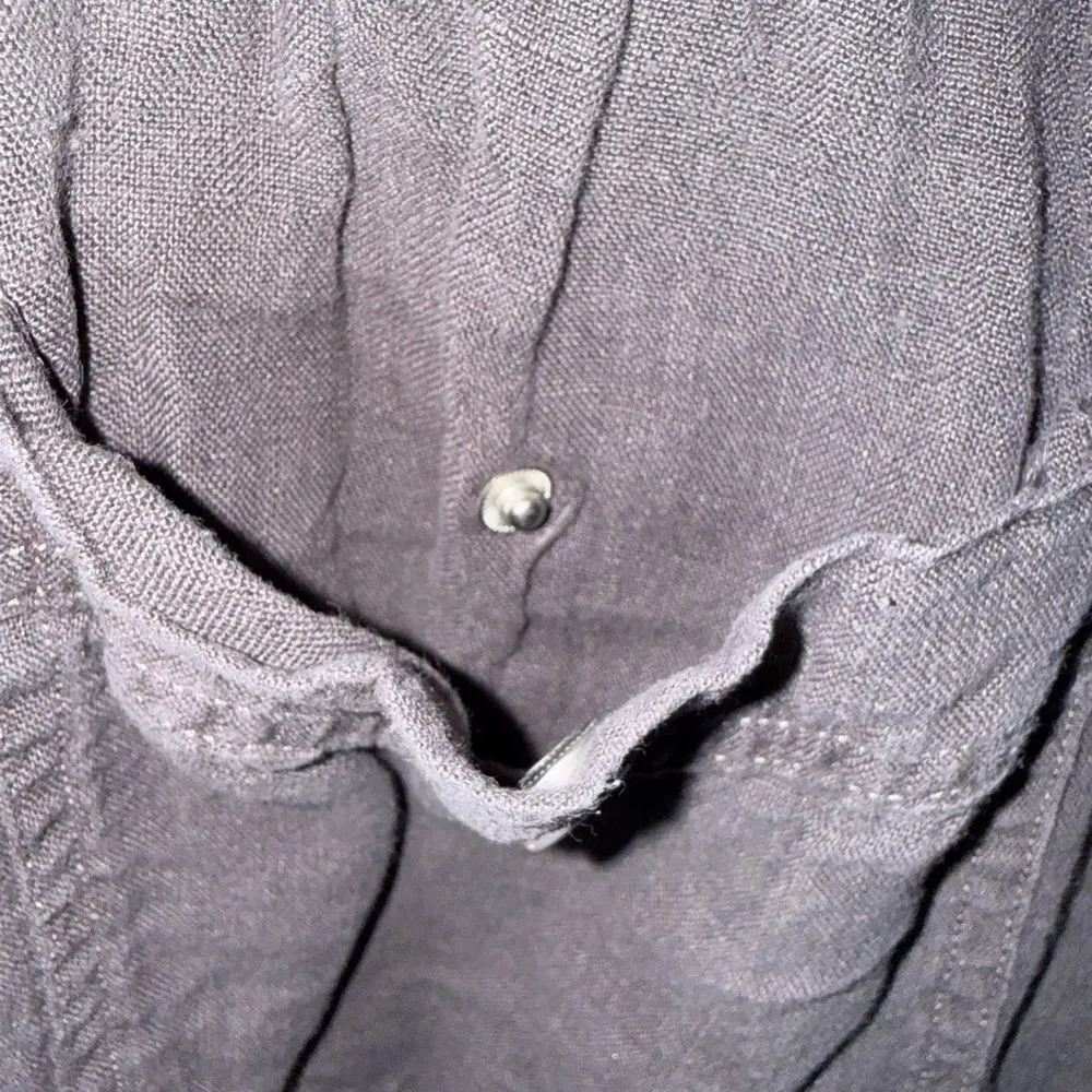 Tahari Brown High Rise Linen Straight Leg Lagenlook Pants Size Large #721 - Image 8