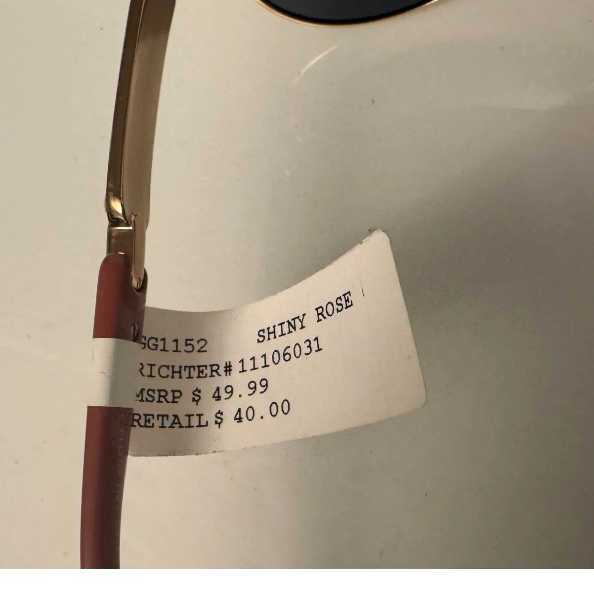 G by Guess shiny rose pink Aviator sunglasses NWT - Image 4