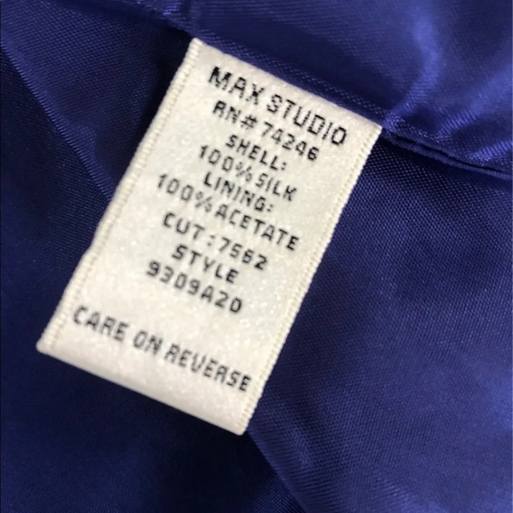 Max Studio Leon Max 100% silk coat & skirt NWT - Image 12