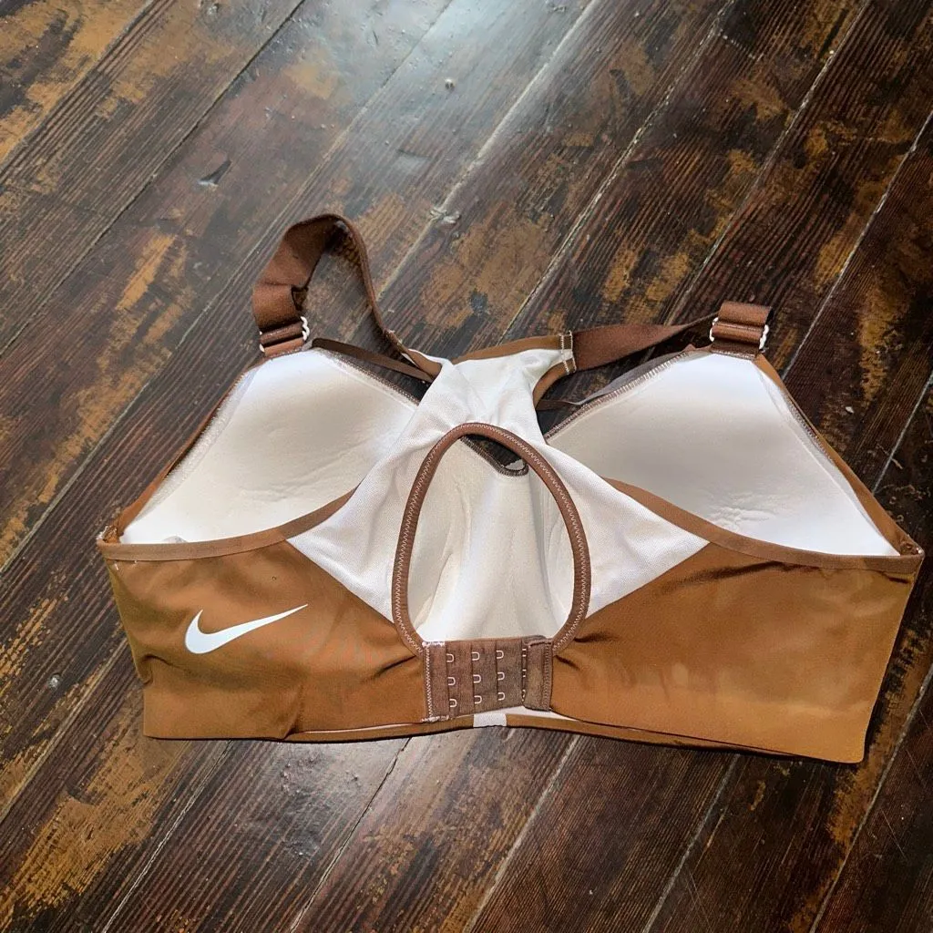 Nike brown & tan high impact wireless 38DD sports bra - Image 2
