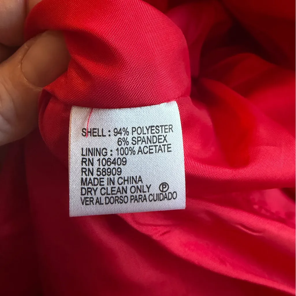 ANTONIO MELANI Vibrant Scarlet Blazer - Image 6