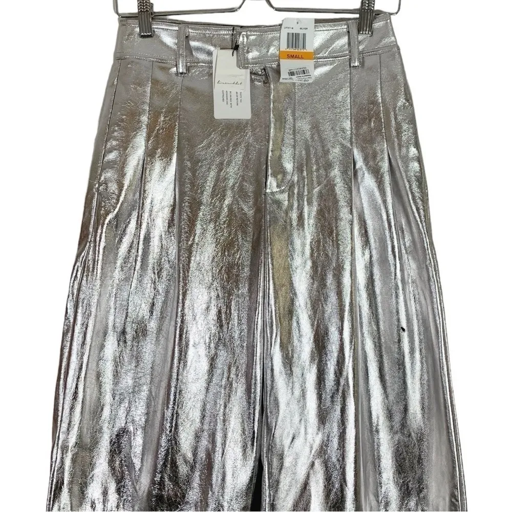 NEW Line & Dot Tinsley faux Leather High Waist Wide Leg Pants Size Small - Image 8