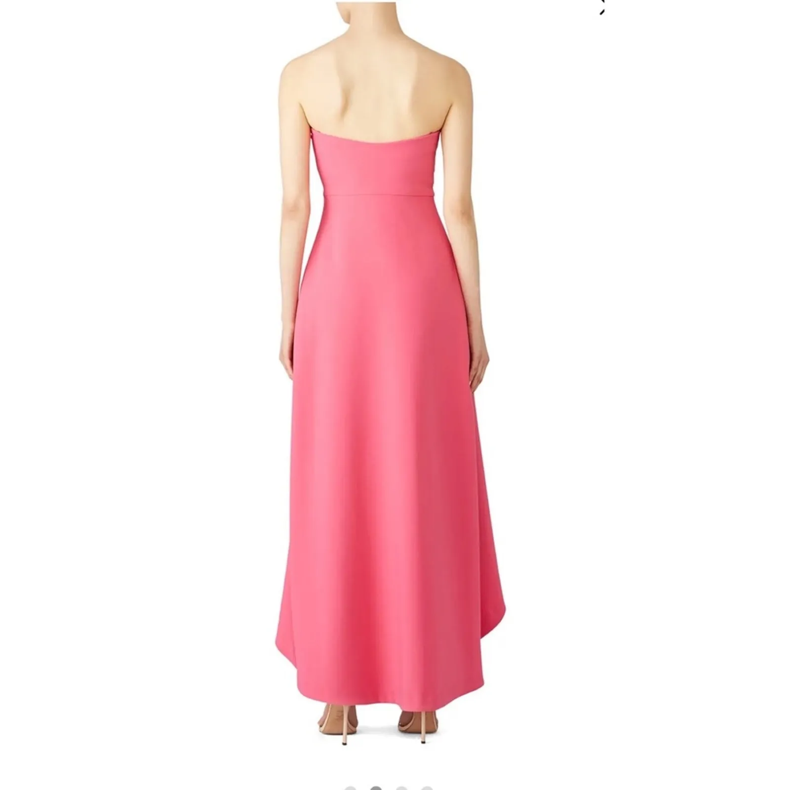 Likely Pink Crepe Strapless High Low Lovelle Gown - Image 5