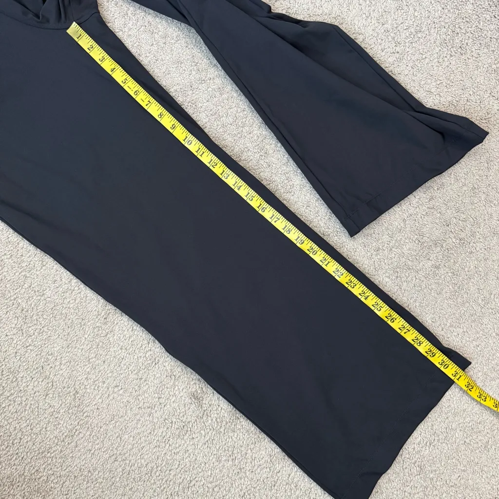 Halara Wide Leg Pull On Work Pants Black L Tall - Image 8