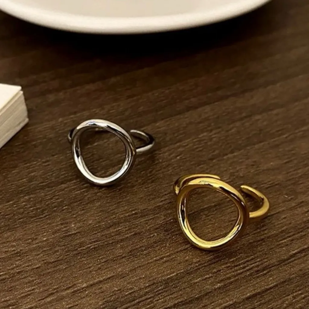 Circle Ring | Yellow Gold over 925 Sterling‎ Silver - Image 4