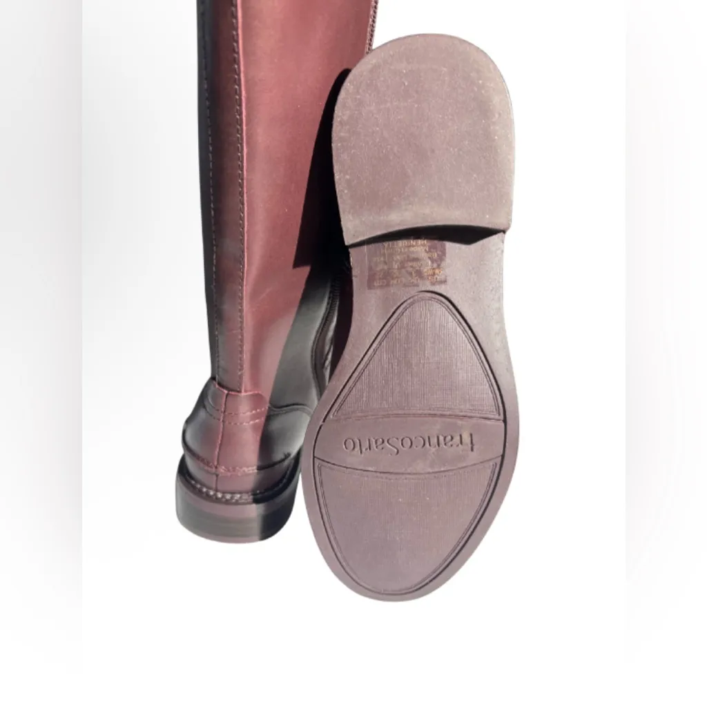NWB Franco Sarto Leather Wide Calf Tall Boots Henrietta Scotch Size 5 - Image 4