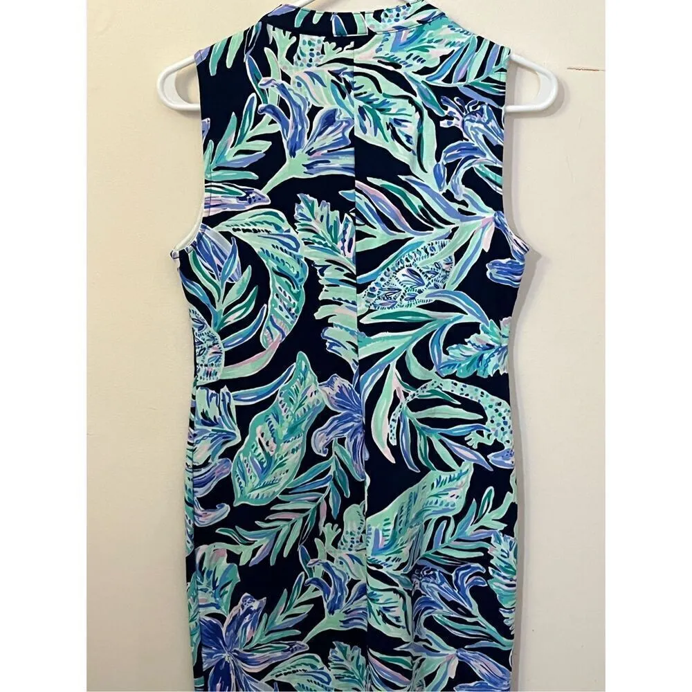Lilly Pulitzer NWOT Sherryn Shift Dress  Navy Ready Set Gecko Small - Image 2