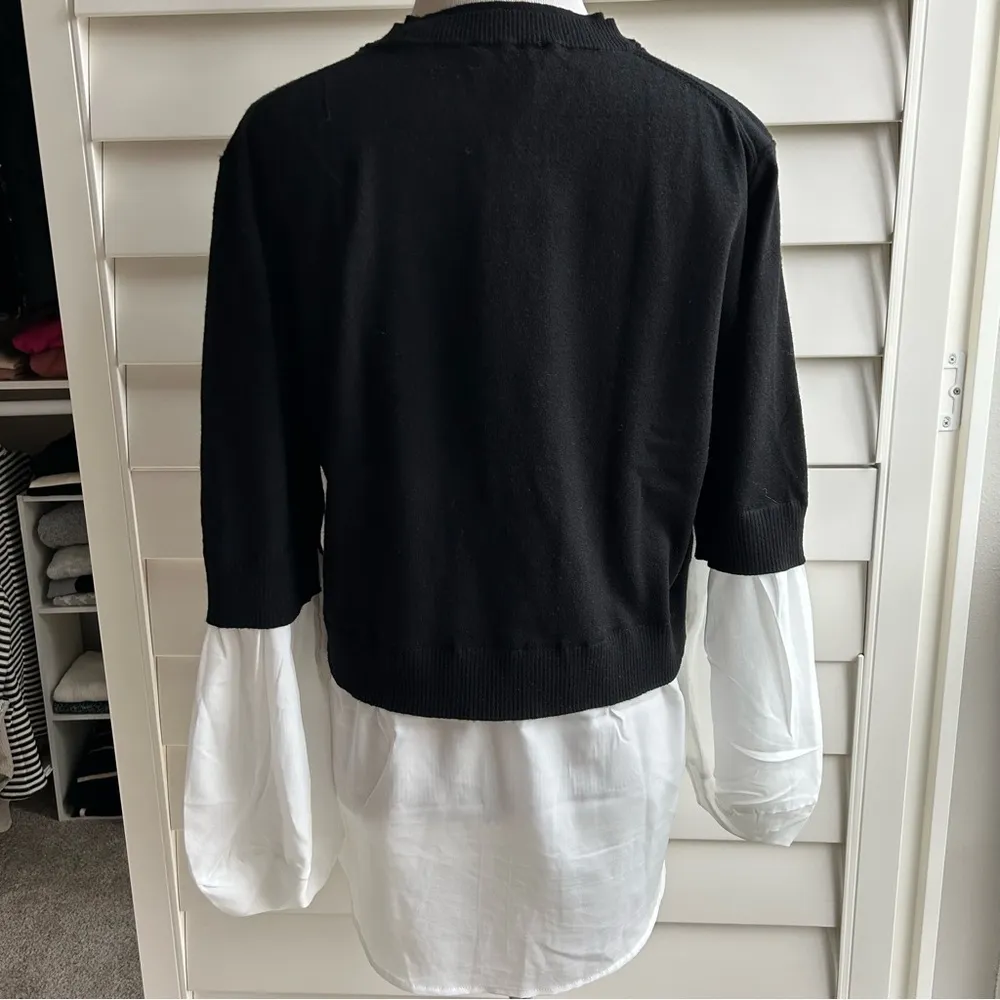 Truth by Republic Black Mock Layered Sweater Large - Image 13