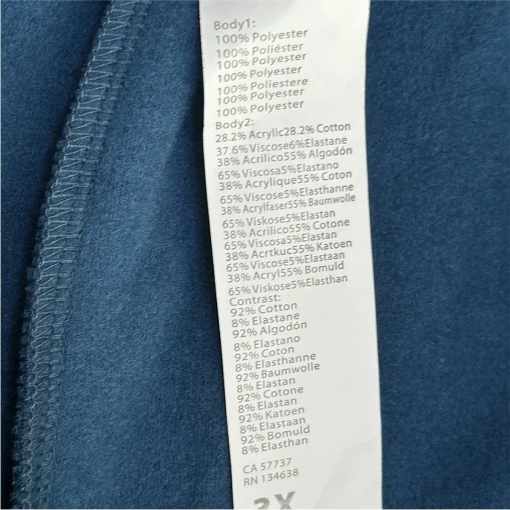 Fabletics Nova Puffer Jogger High Rise Blue Size 3X - Image 10