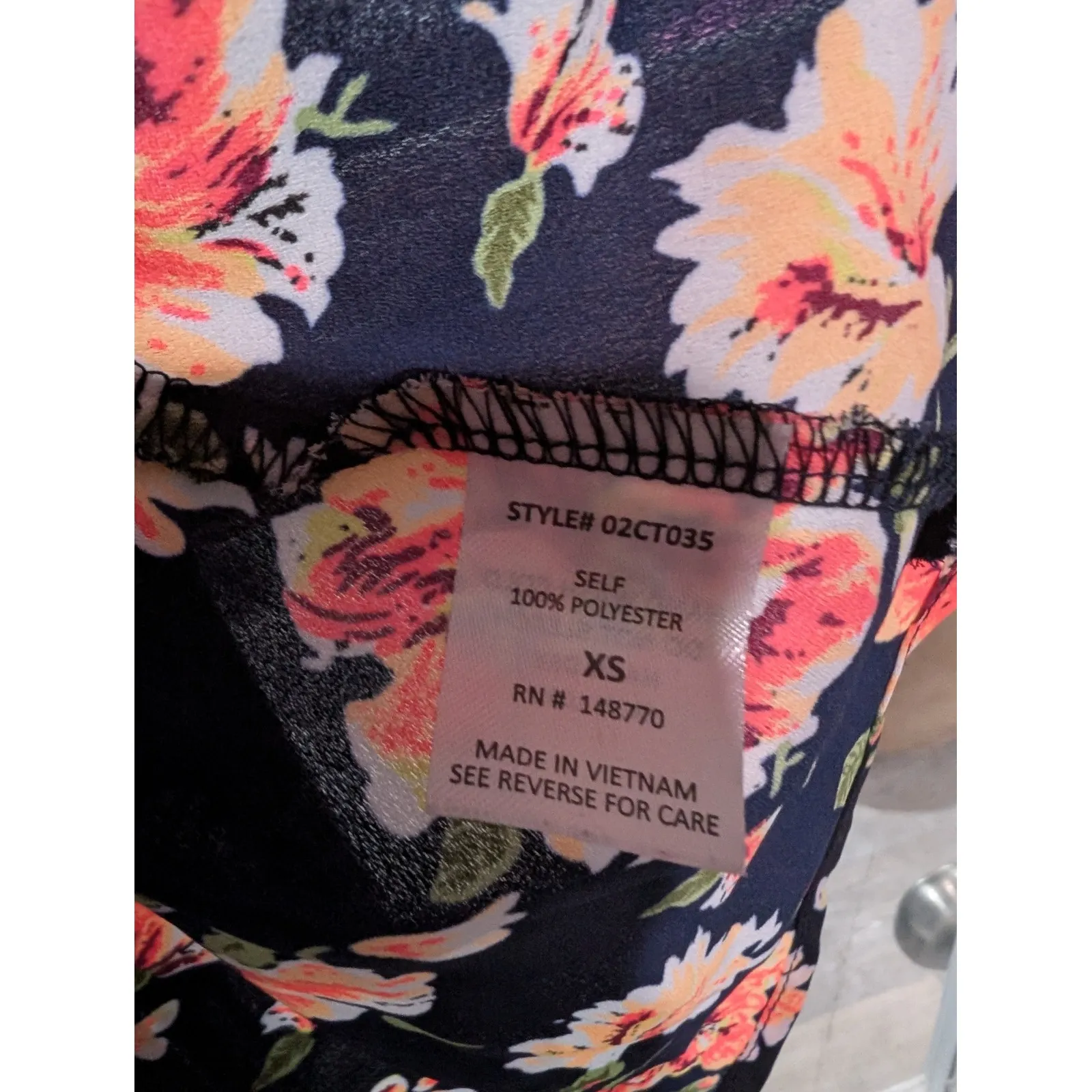 Sienna Sky Floral Cami Top Sleeveless Casual‎ Blouse Tank Top XS - Image 4