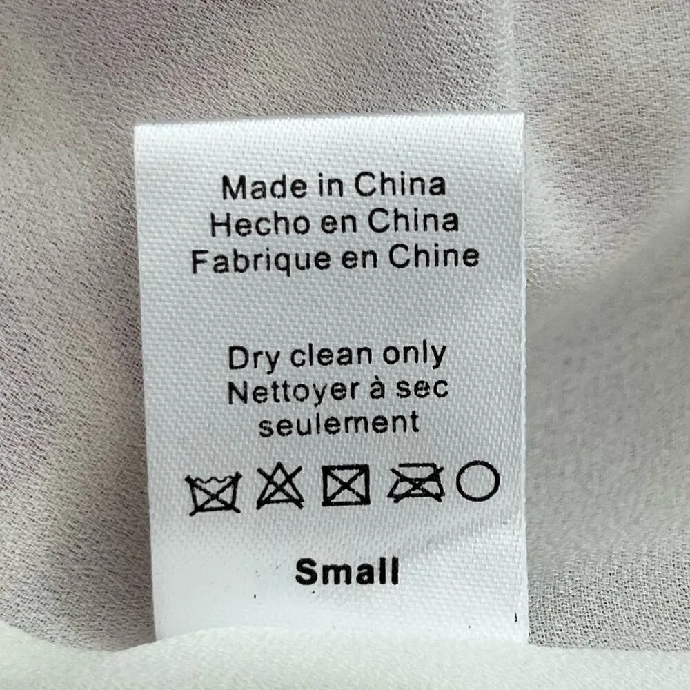 Anthropologie HD in Paris Carmona Silk Halter Tank Blouse Pink White, Size Small - Image 14