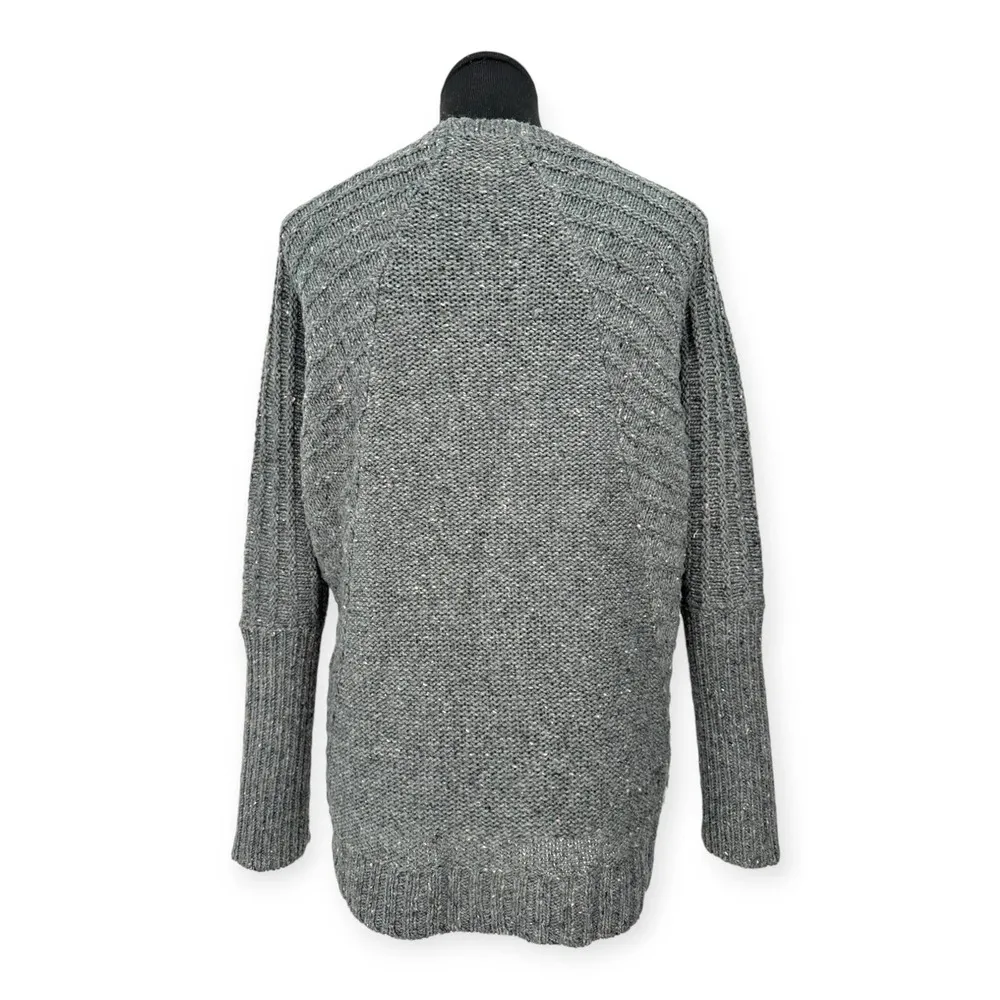 Banana Republic | XS | Grey Cable-Knit Relaxed Long Sleeve Crewneck Sweater - Image 7