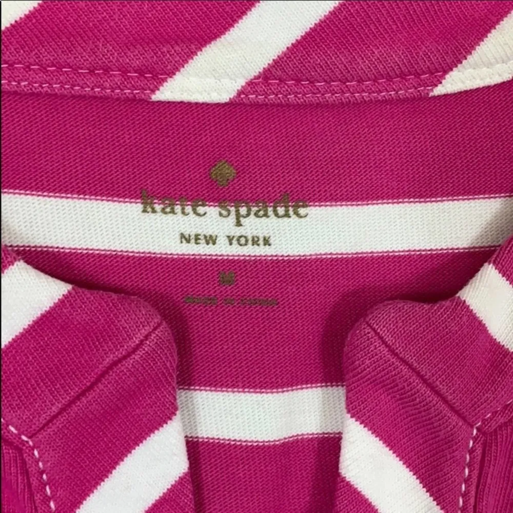 Kate Spade NY Striped Tripped Tropez Sleeveless Pink/White Shift Dress - Image 3
