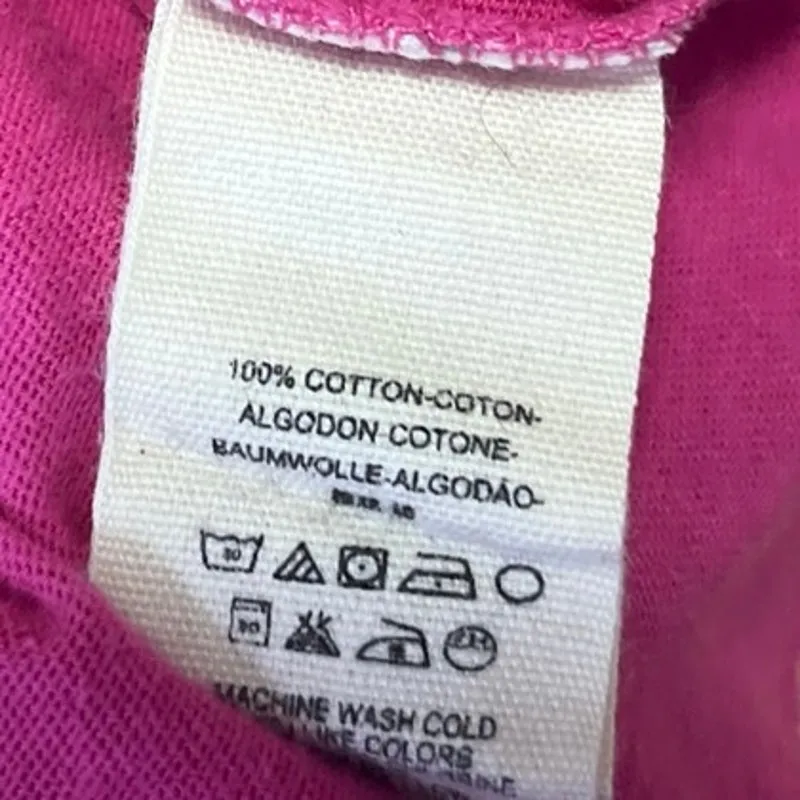 Free People Hot Pink Knit Mock Neck Crop Short Sleeve Tee T-Shirt Top Size M - Image 4