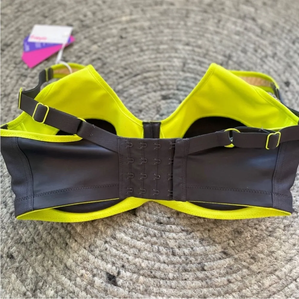 NWT Freya Lime Green & Grey Sonic UW Molded Activewear Sports Bra Sz 30 - Image 8