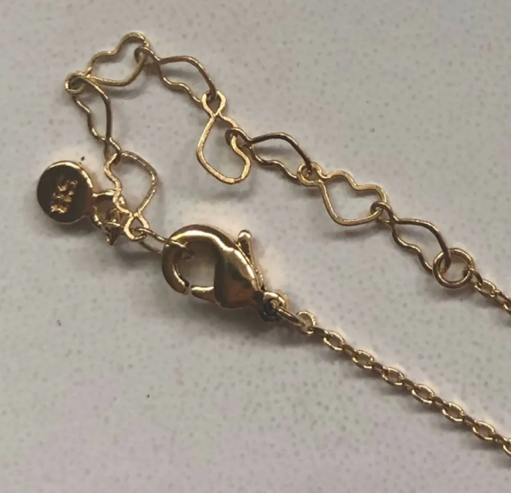 Boutique 18K Gold Dipped Moon Star CZ Lariat Necklace - Image 4