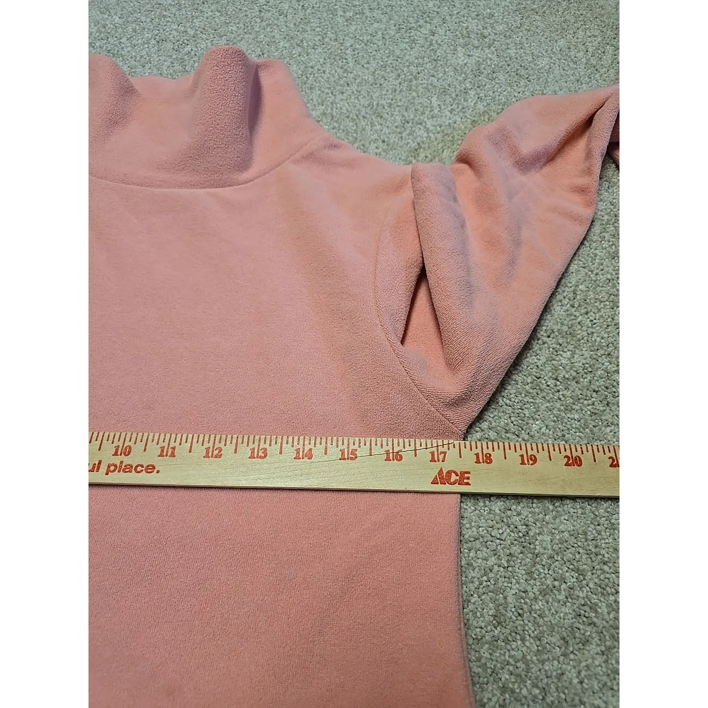 Dudley Stephens Pink Cobble Hill Fleece Turtleneck USA Made Tuckernuck - Image 6