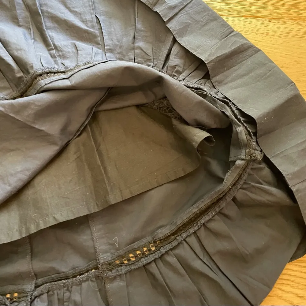 Thakoon Barney's Midi Cut Out Lace Dress Silk Sz 6 Blue - Image 7