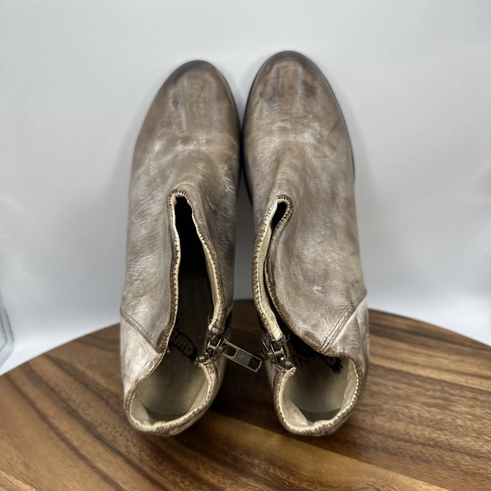 Freebird by Steven Detroit Ankle Boots‎ Bootie Distressed Brown Boho Women's 10 - Image 7