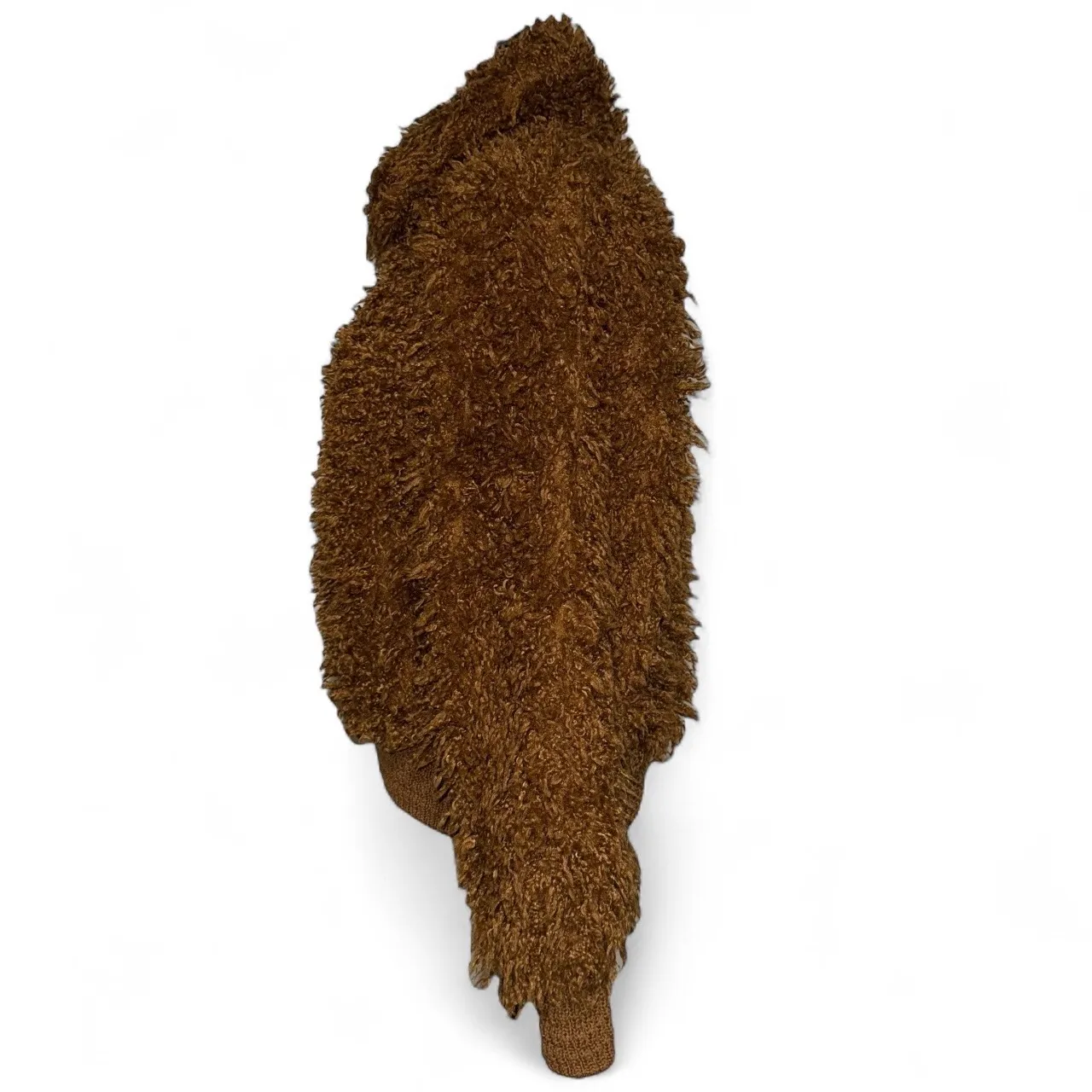 Wild Fable Teddy Faux Fur Jacket Brown Bomber Full Zip‎ Warm Cozy - Image 4