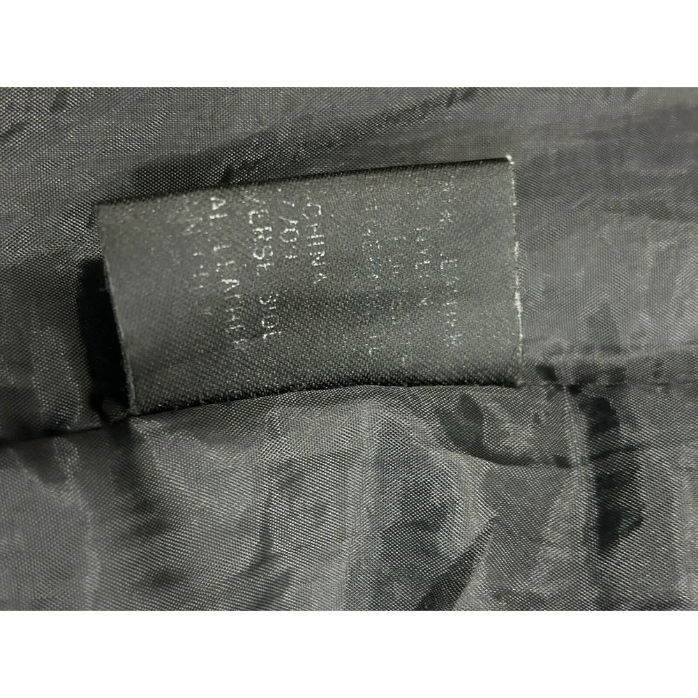 Vintage Leather Limited Thermolite Black Tie‎  Trench Coat Women's Size M - Image 9