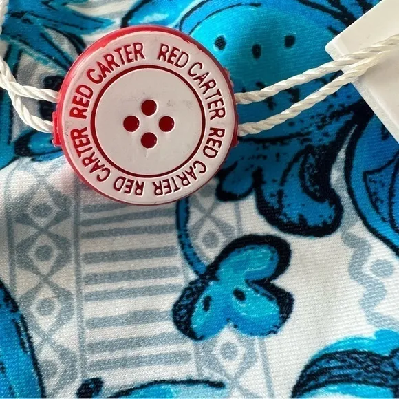 Red Carter Blue Floral Cheeky Bikini Swimsuit Bottoms size‎ XS NWT - Image 6