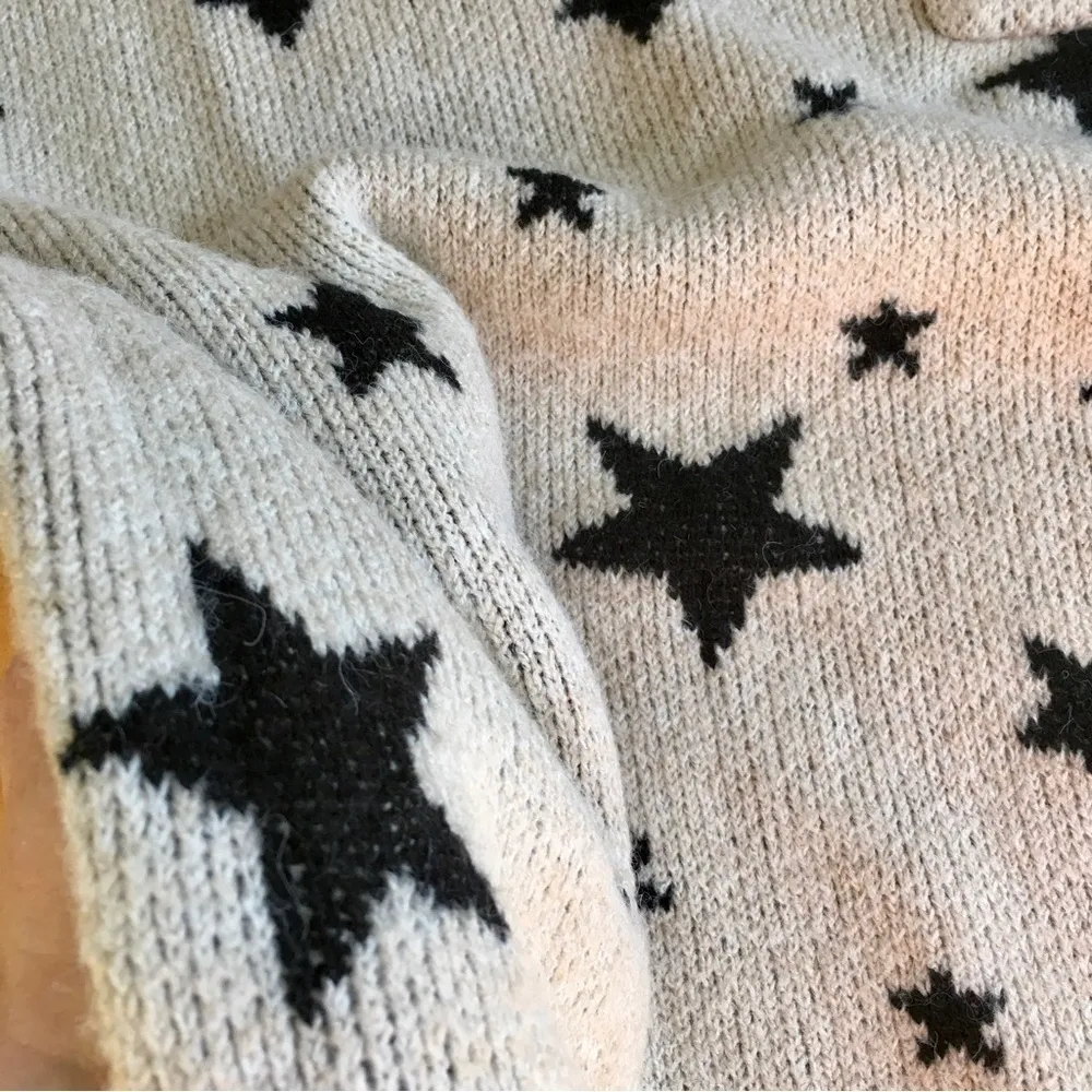 Torrid Stars Short Sleeve Lightweight Sweater, Tan, Black, Size 2 (2X or 18/20) - Image 6