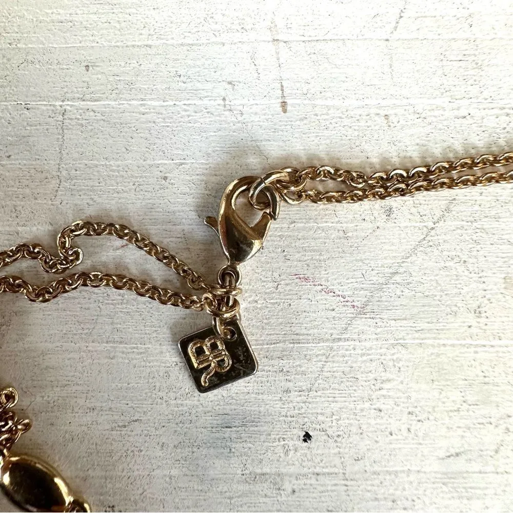 Banana Republic gold tone double strand long necklace - Image 5