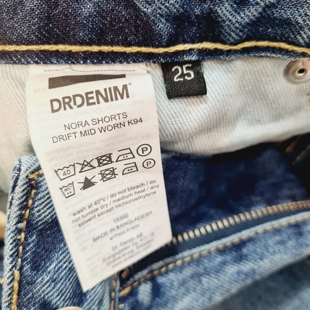 Dr. Denim Nora Short in Drift Mid Worn Size 25 - Image 8