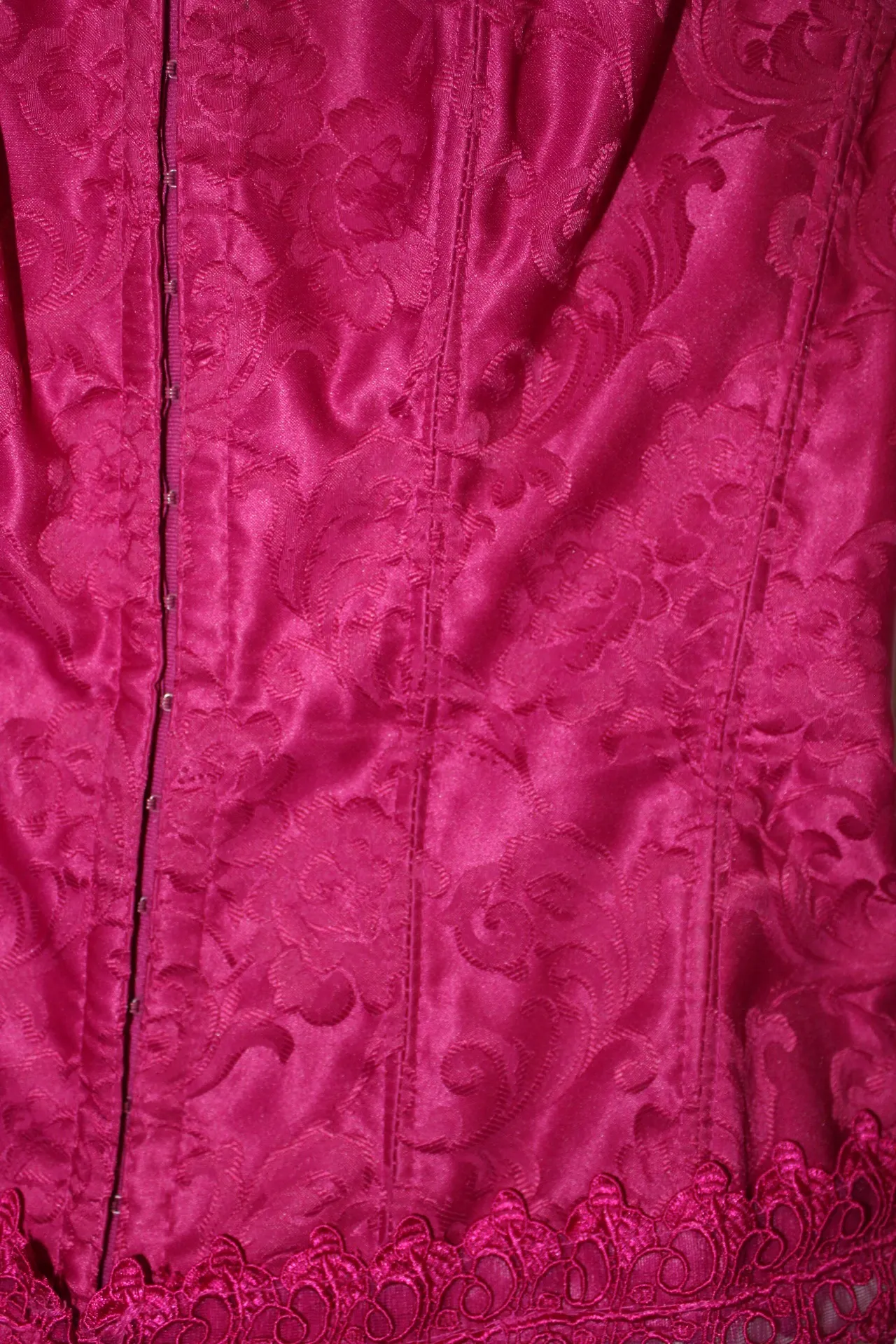 Vintage Hot Pink Corset Top - Image 6